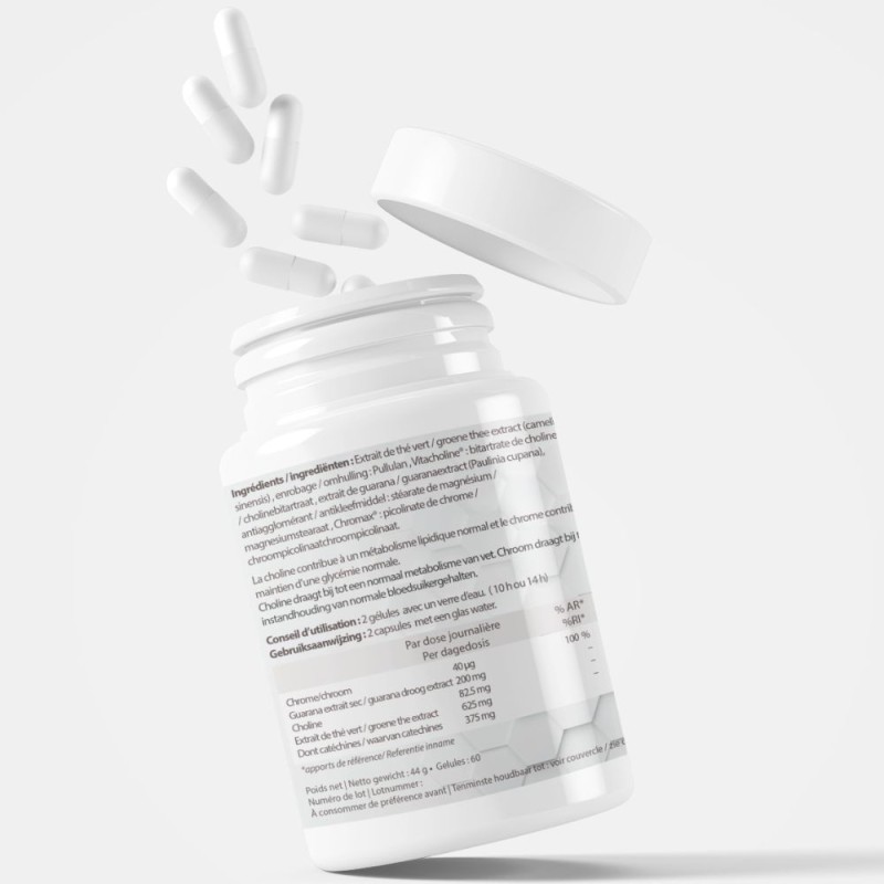 Gluco-Form à base de  chrome choline guarana et thé vert