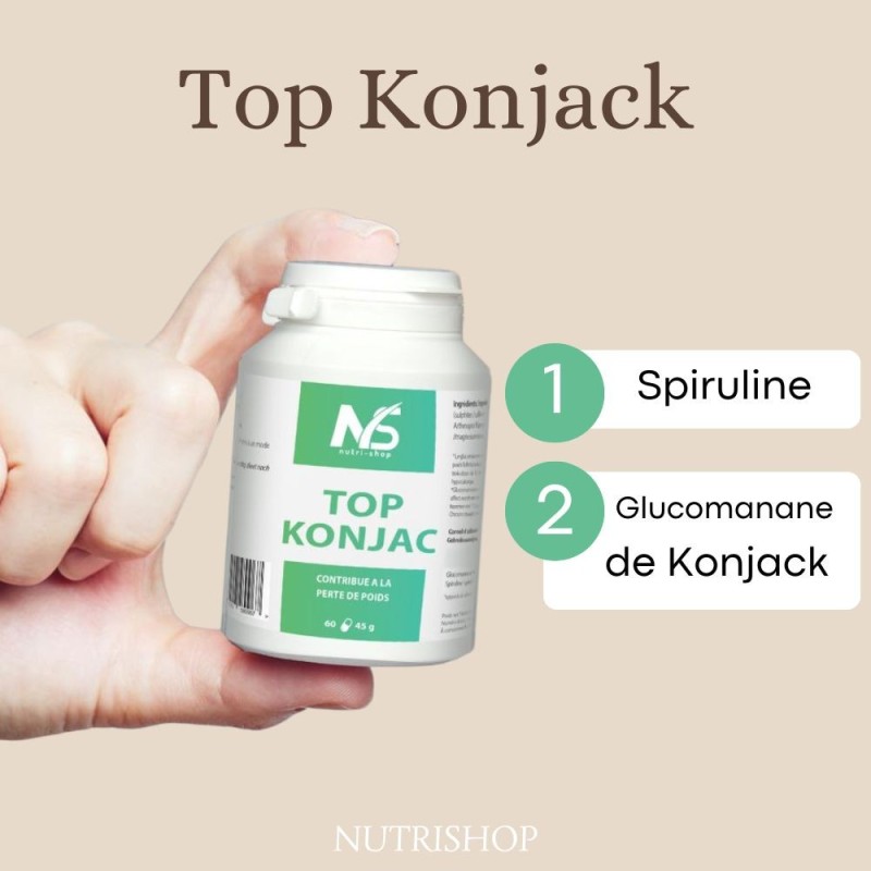 Top-konjac  glucomannane et spiruline