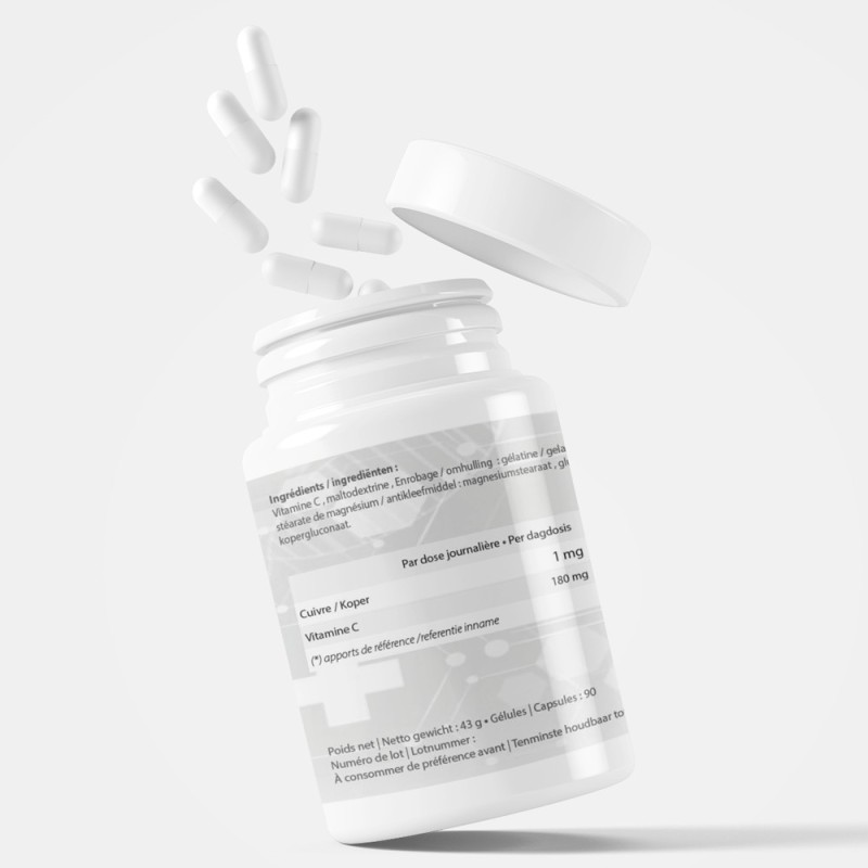 Cuivre-Complex et vitamine C Nutri-Shop