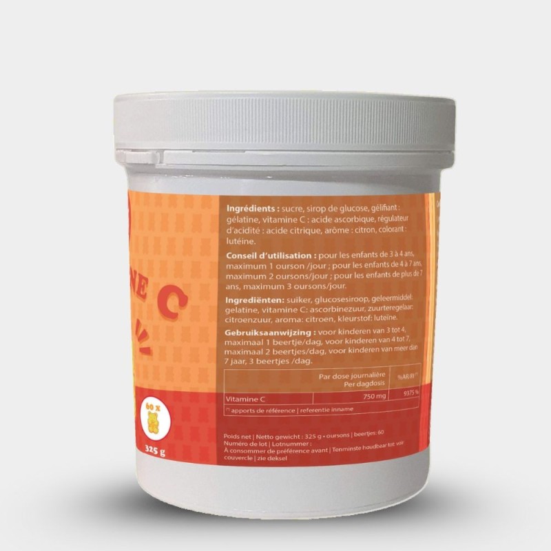 Oursons vitamine C 250 mg vit C  (pour enfants)