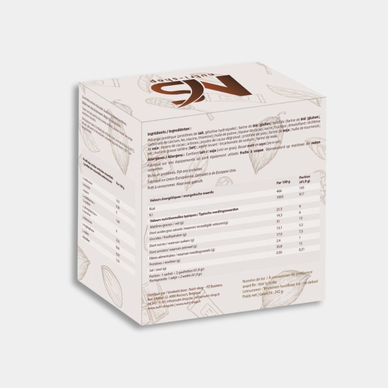 Barres protéinées Gaufrettes chocolat