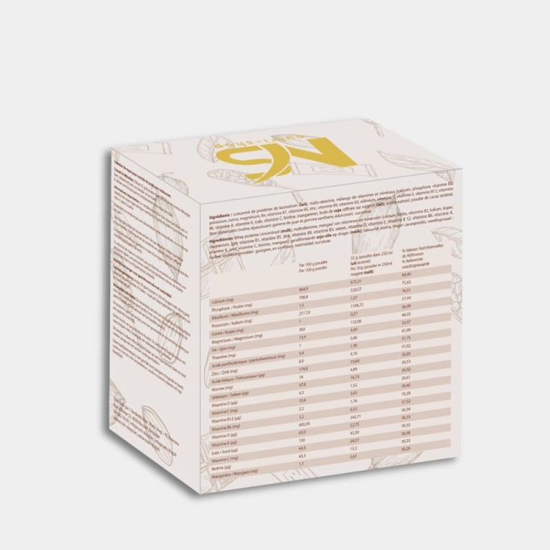 Shake Banane Protéiné Substitut Repas Boite 7 sachets