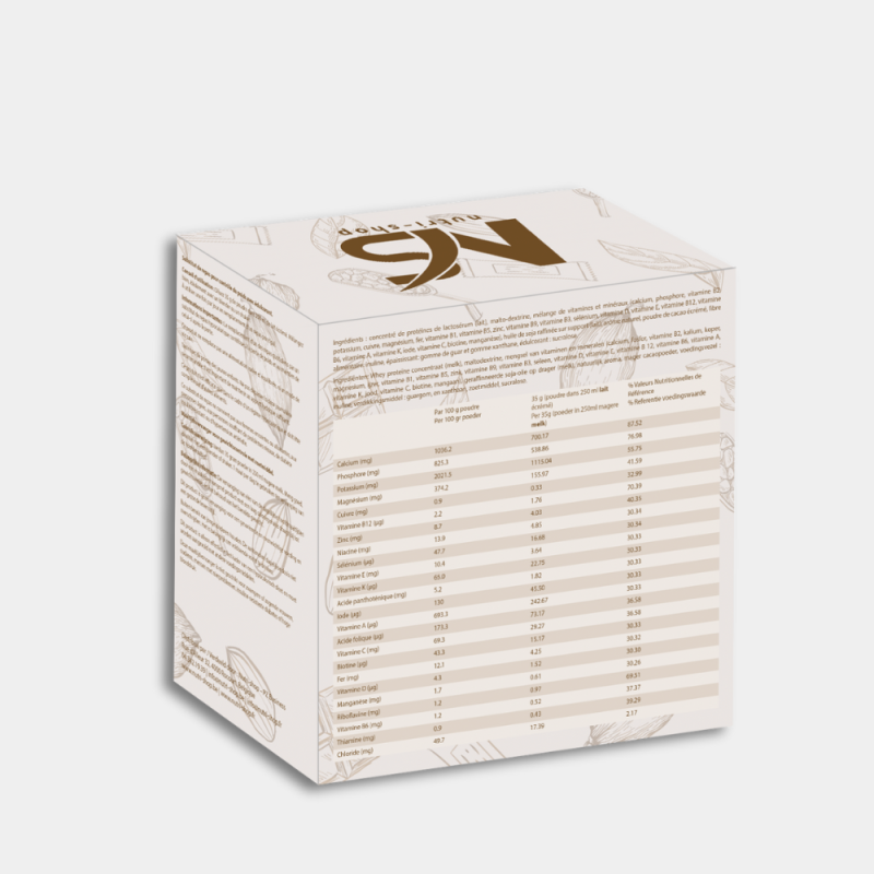 Shake Cappuccino Protéiné Substitut Repas Boite 7 sachets