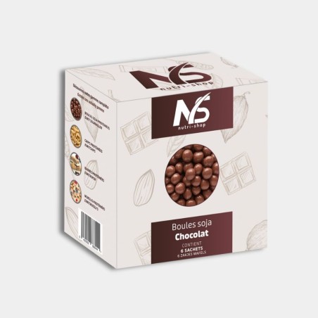 Boules soja chocolat au lait protéinées 6 sachets