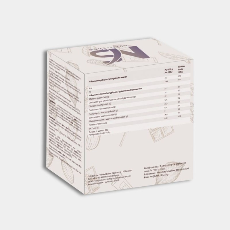 Boules soja chocolat blanc protéinées 6 sachets