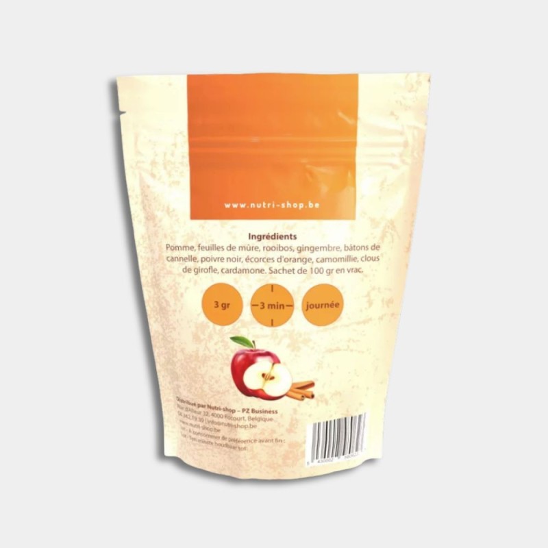 Thé Detox Nutri-Shop Cannelle-Pomme sachet 100 gr