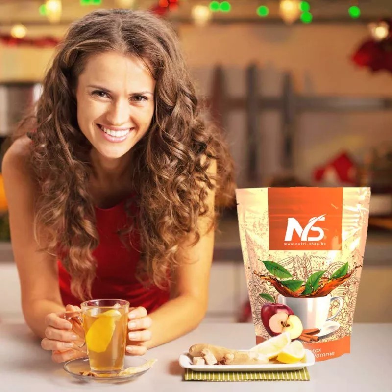 Thé Detox Nutri-Shop Cannelle-Pomme sachet 100 gr